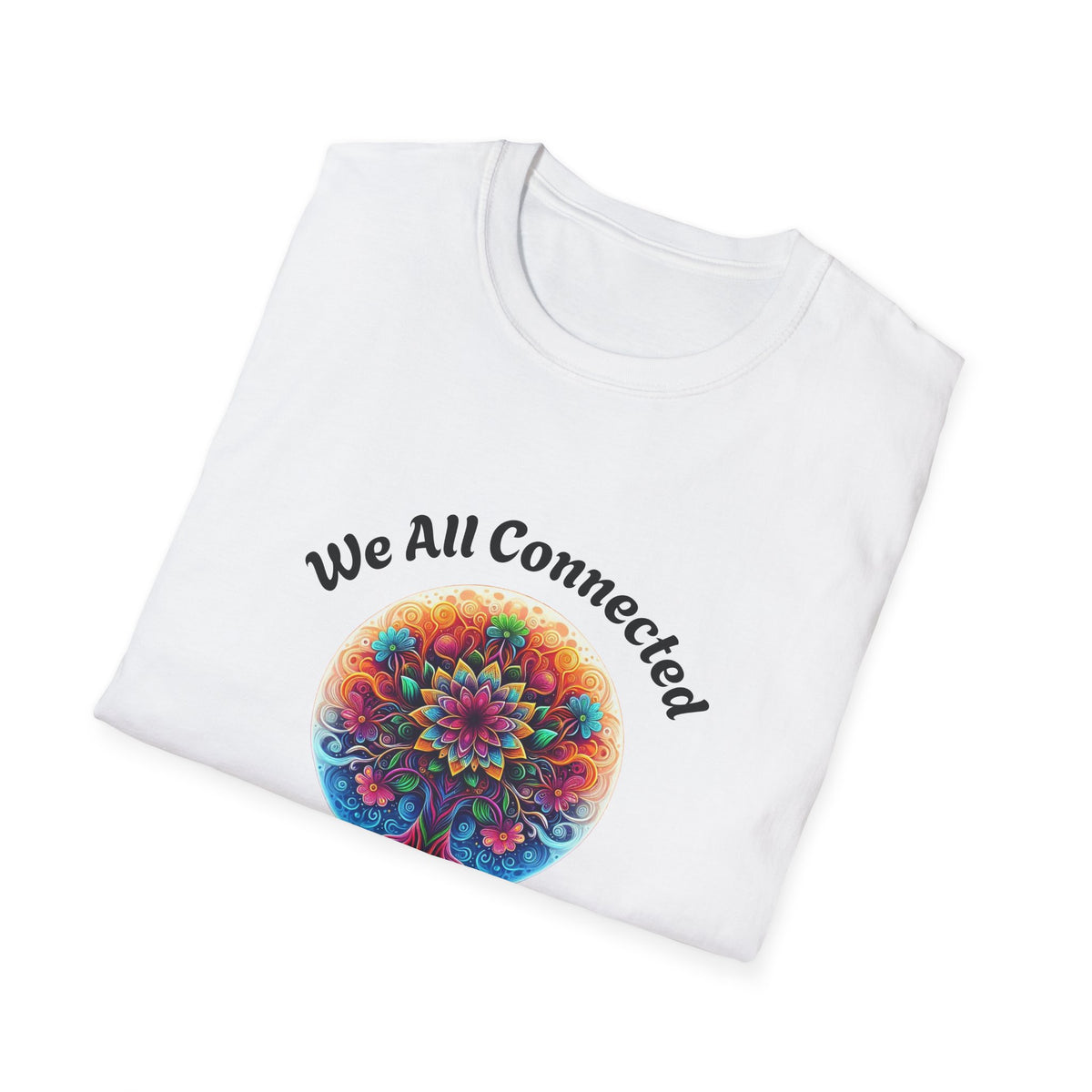 We All Connected Tree T-Shirt — Colorful Spiritual Unity Tee