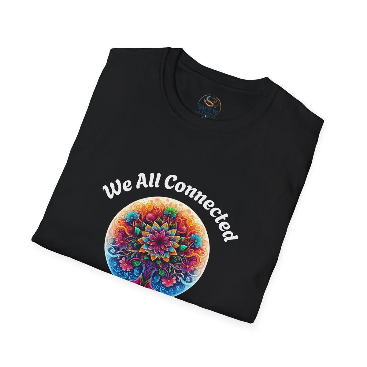 We All Connected Tree T-Shirt — Colorful Spiritual Unity Tee