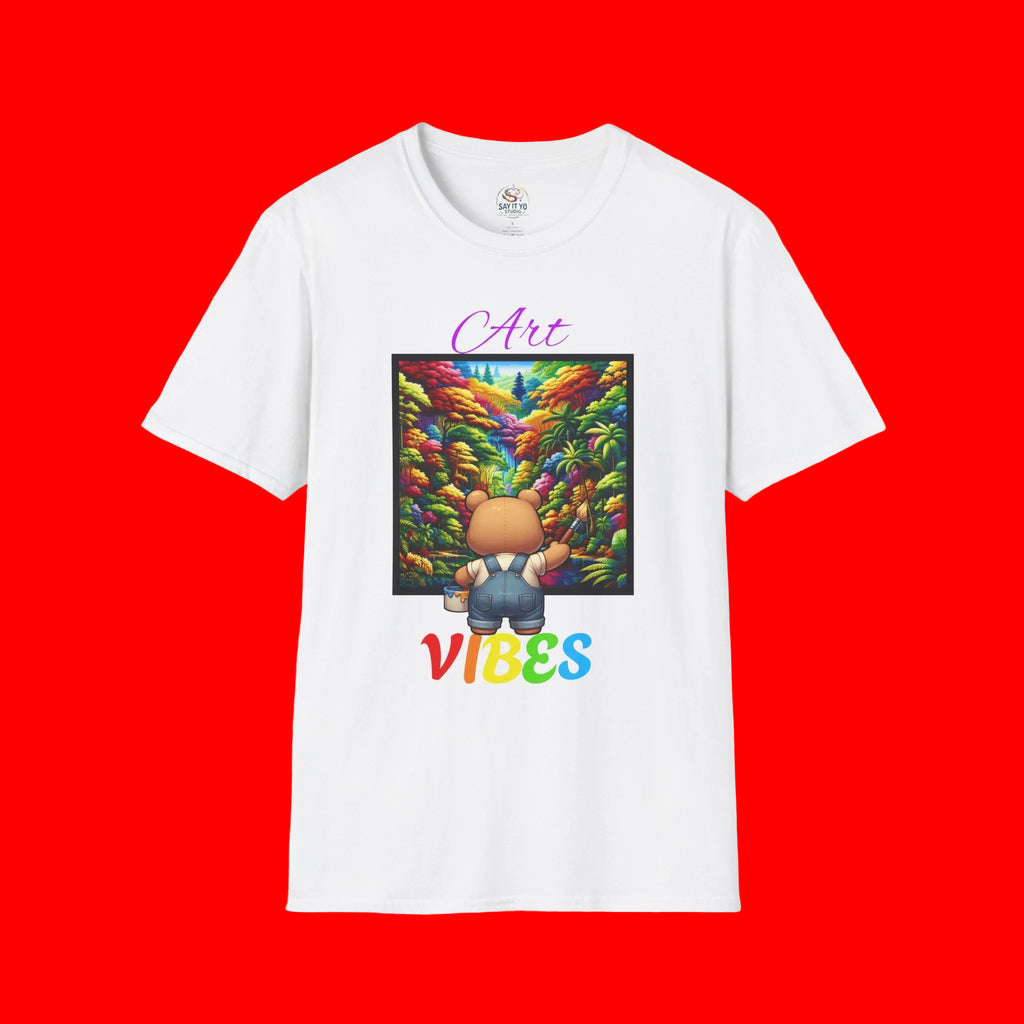 T-Shirt — 'Art Vibes' Colorful Landscape Graphic Tee