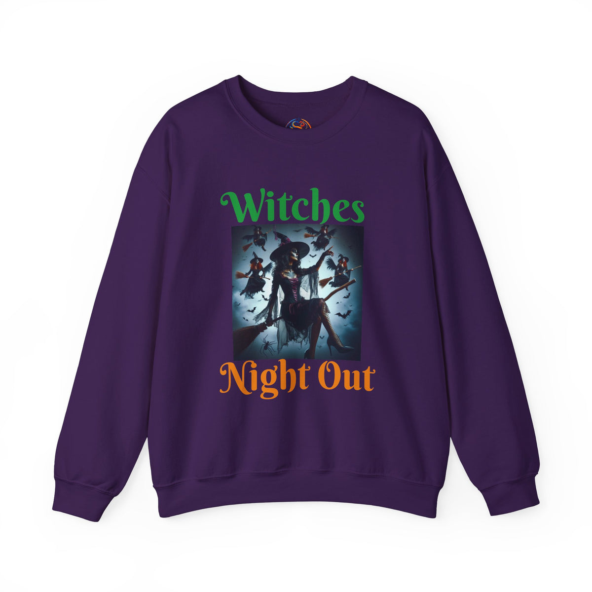 Witches Night Out Halloween Crewneck Sweatshirt