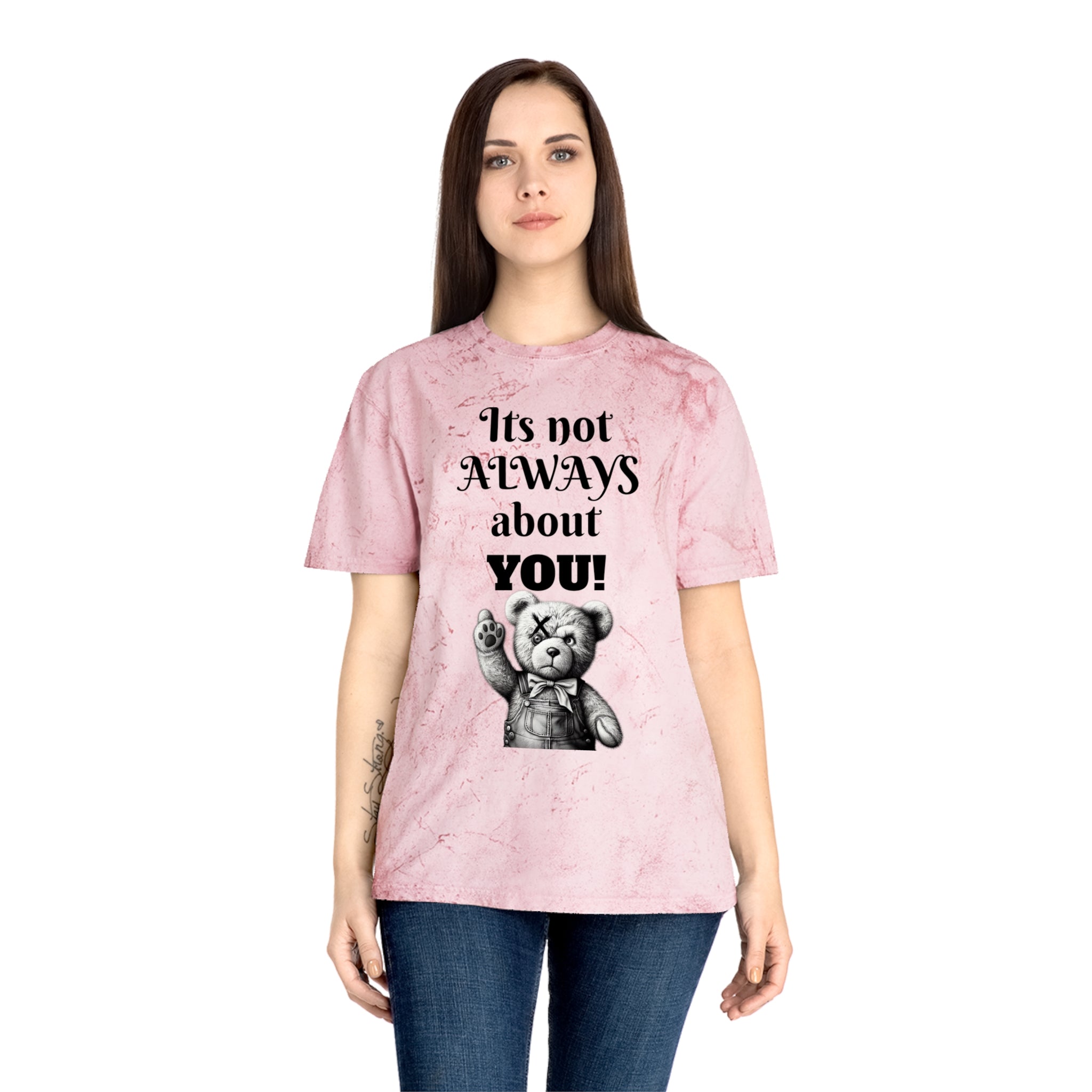 T-Shirt — 'It's Not Always About You!' Vintage Teddy Graphic Tee
