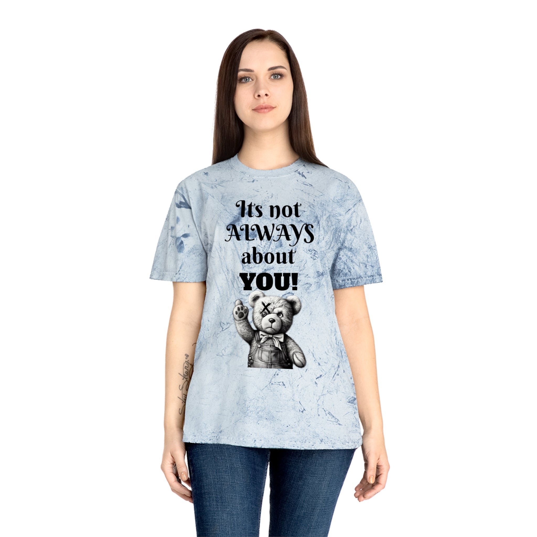 T-Shirt — 'It's Not Always About You!' Vintage Teddy Graphic Tee