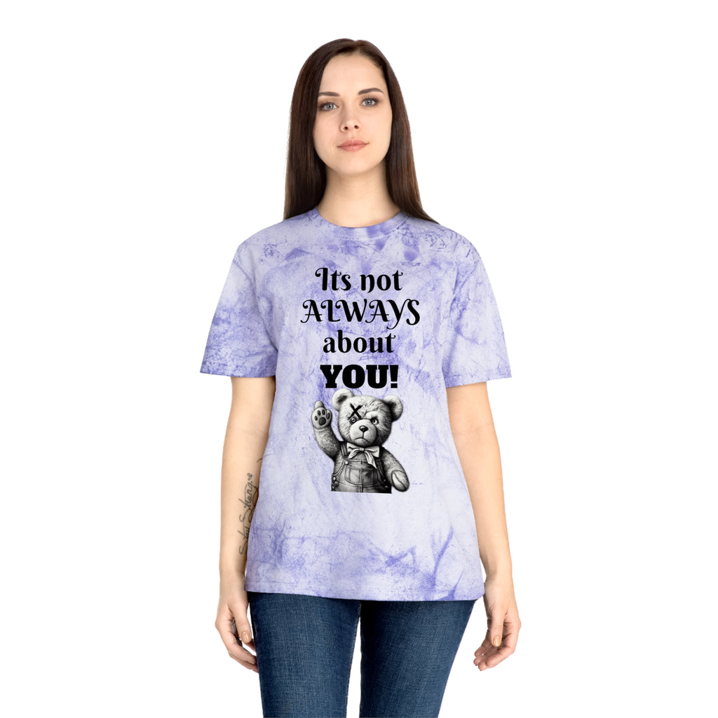 T-Shirt — 'It's Not Always About You!' Vintage Teddy Graphic Tee