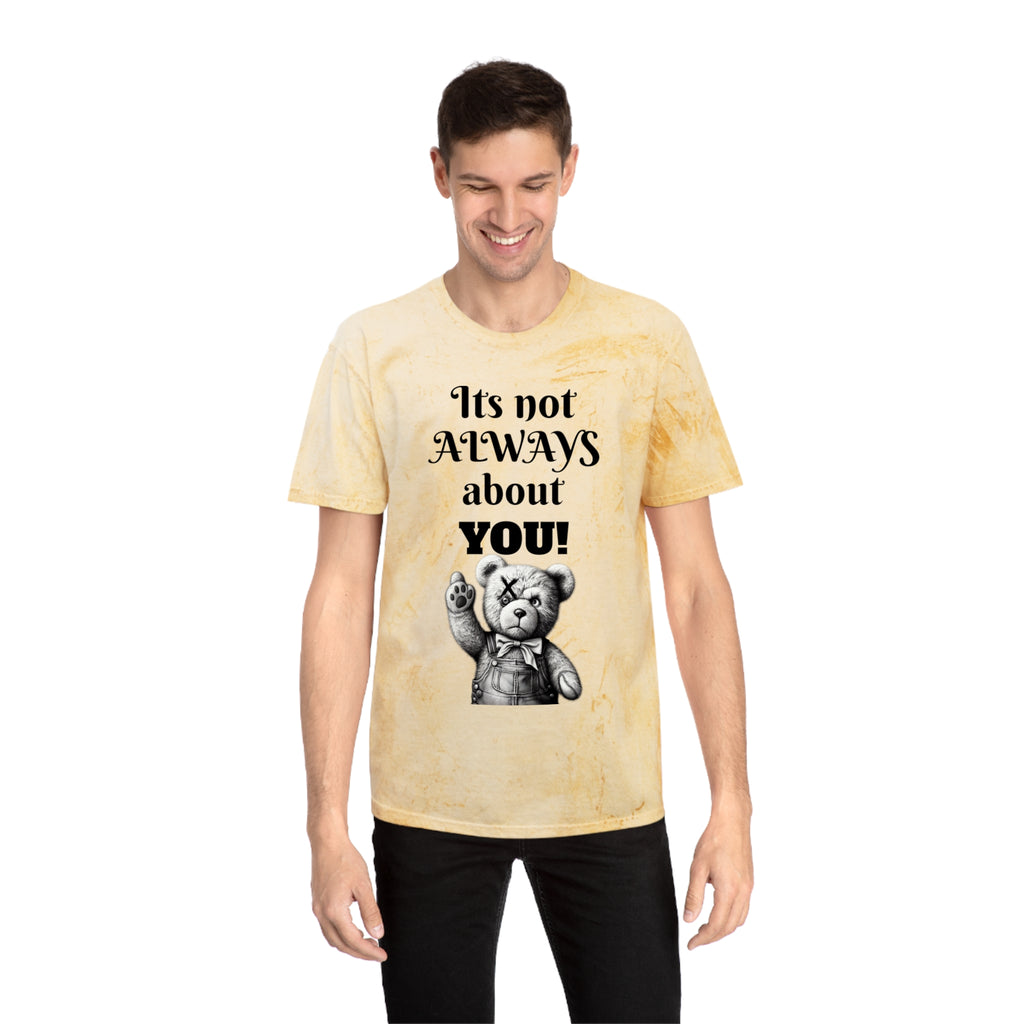 T-Shirt — 'It's Not Always About You!' Vintage Teddy Graphic Tee