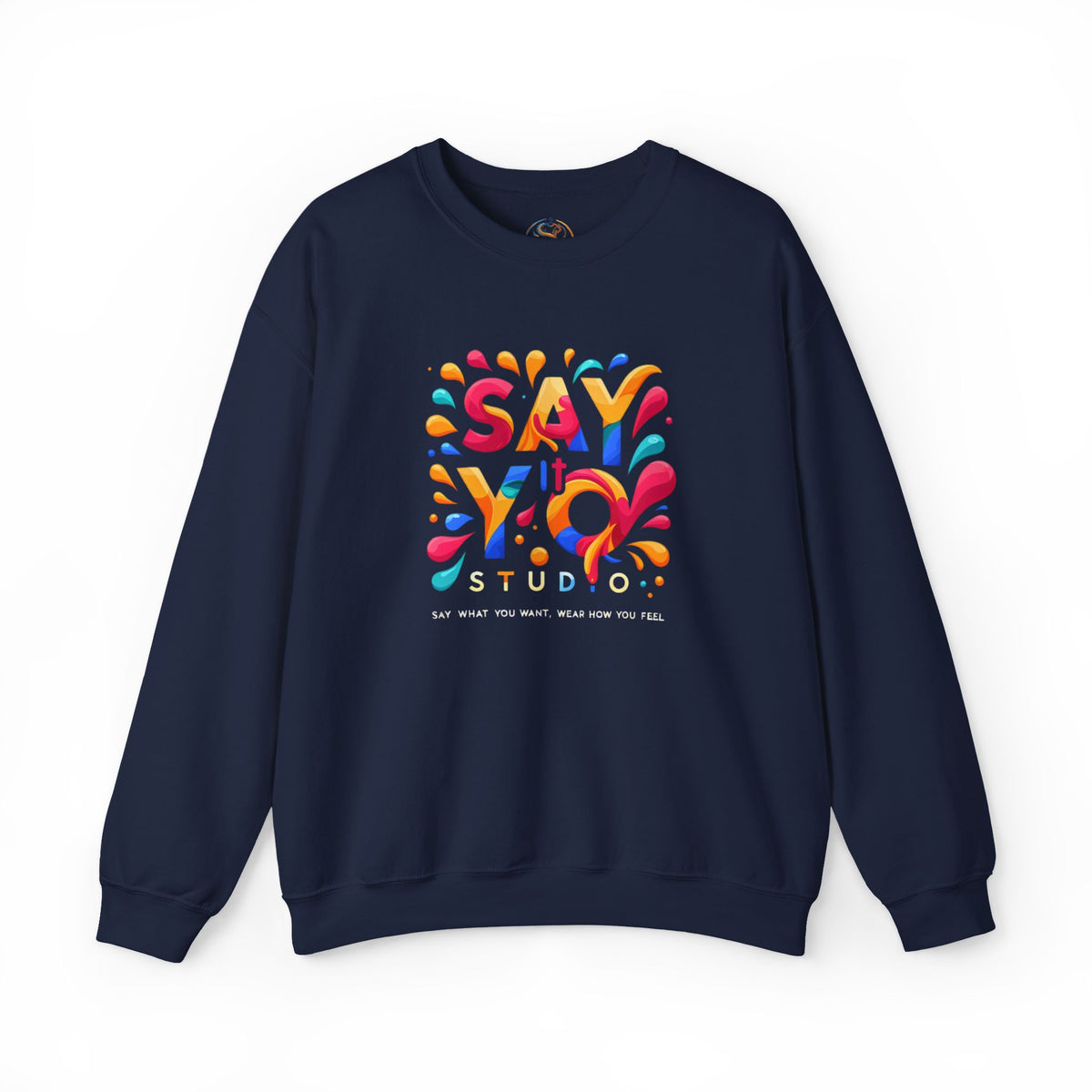 Say It Studio Colorful Logo Sweatshirt