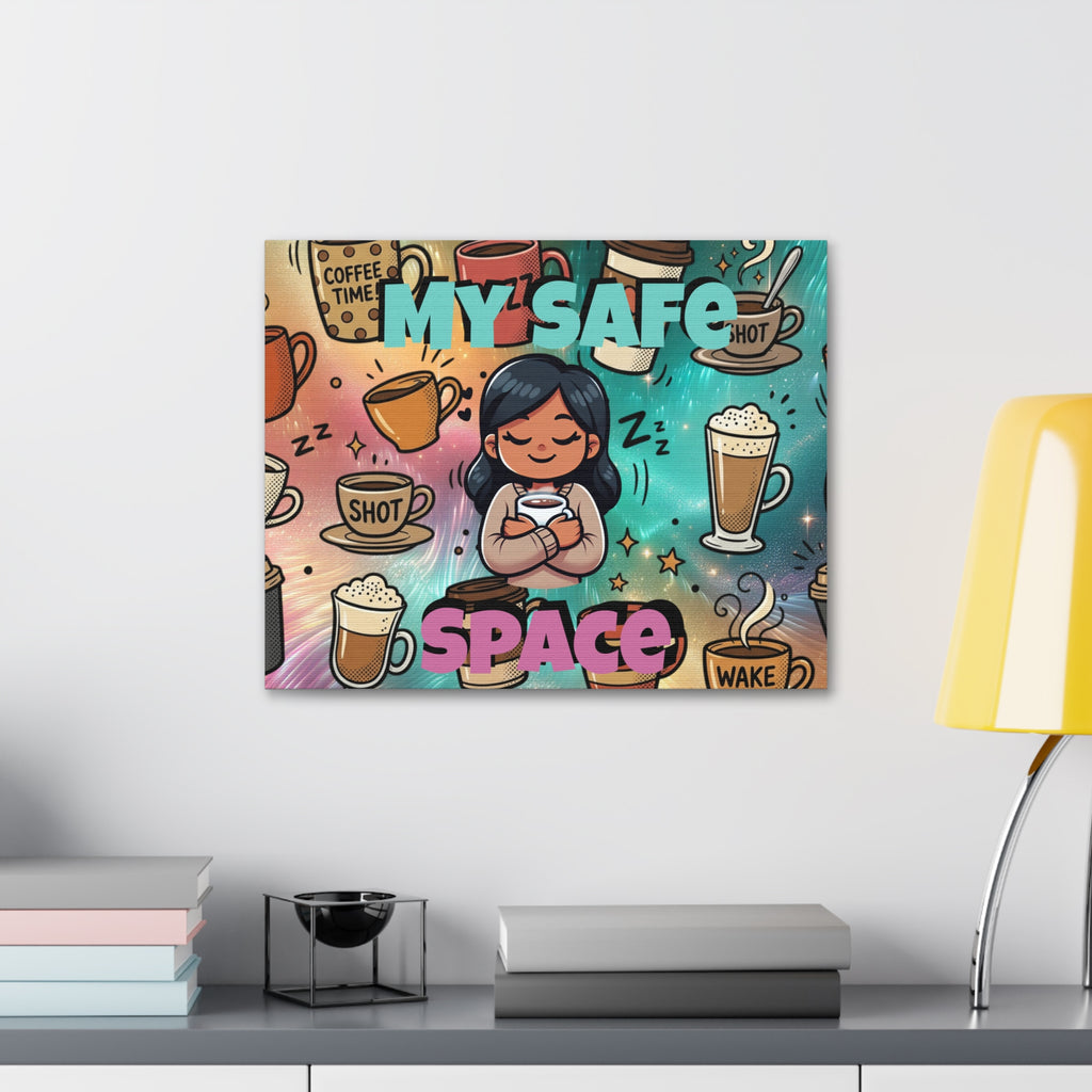 My Safe Space Coffee Canvas