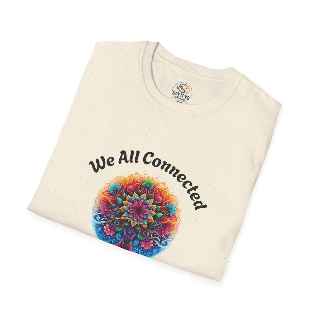 We All Connected Tree T-Shirt — Colorful Spiritual Unity Tee