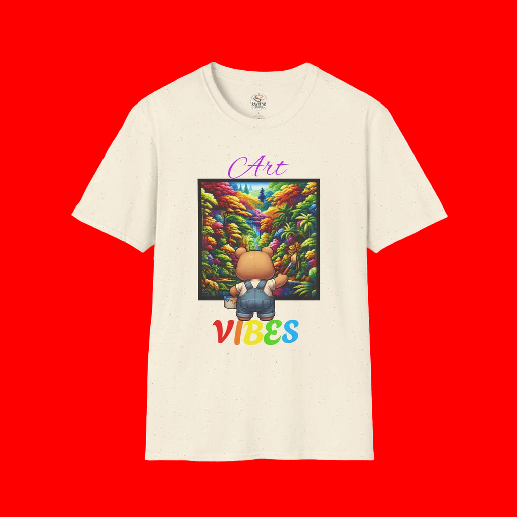 T-Shirt — 'Art Vibes' Colorful Landscape Graphic Tee