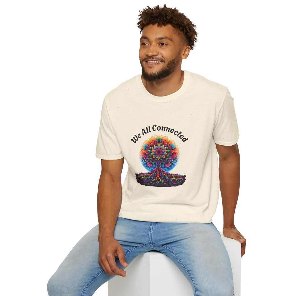We All Connected Tree T-Shirt — Colorful Spiritual Unity Tee