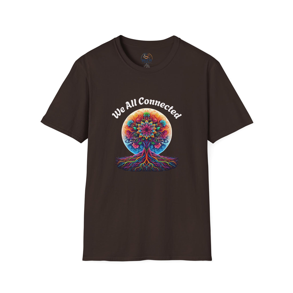 We All Connected Tree T-Shirt — Colorful Spiritual Unity Tee