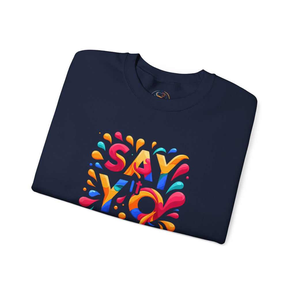 Say It Studio Colorful Logo Sweatshirt