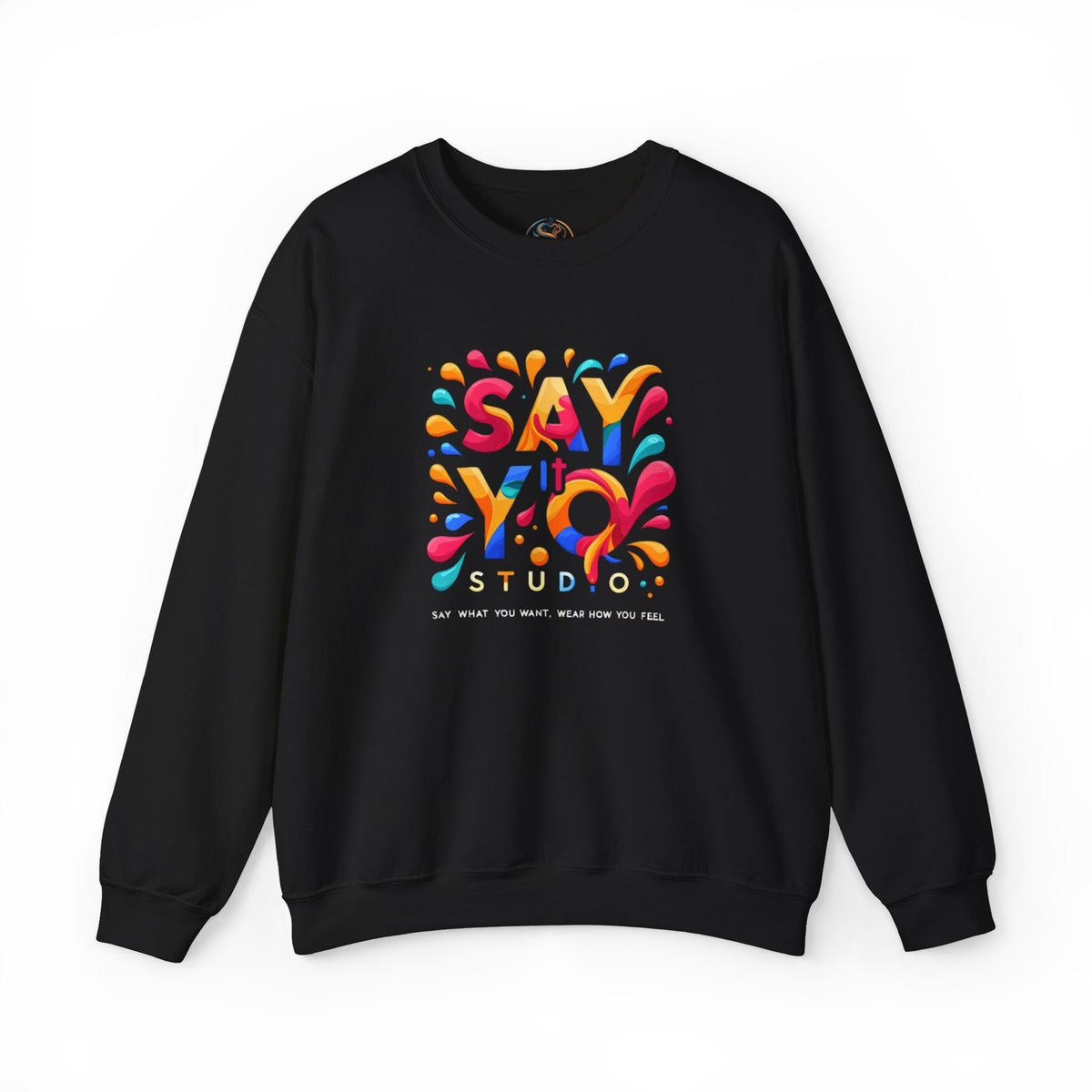 Say It Studio Colorful Logo Sweatshirt