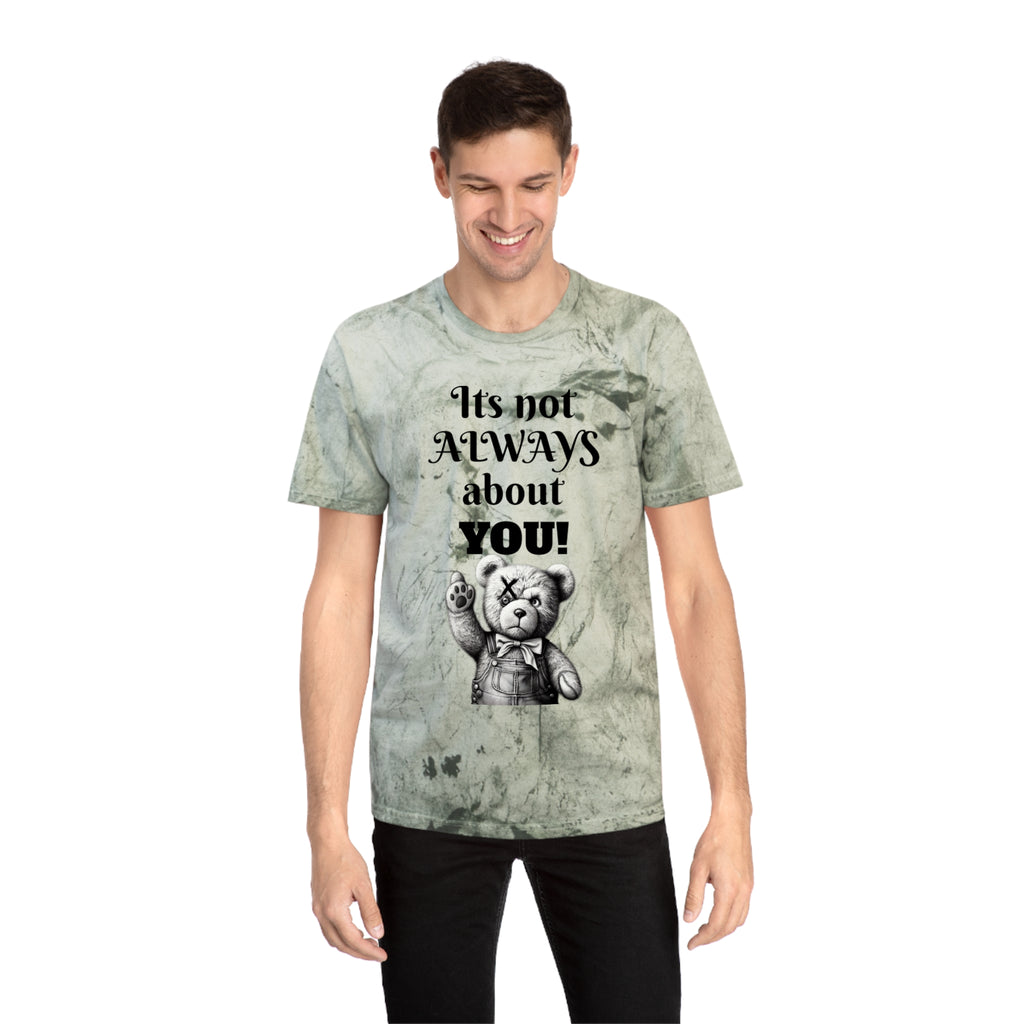 T-Shirt — 'It's Not Always About You!' Vintage Teddy Graphic Tee