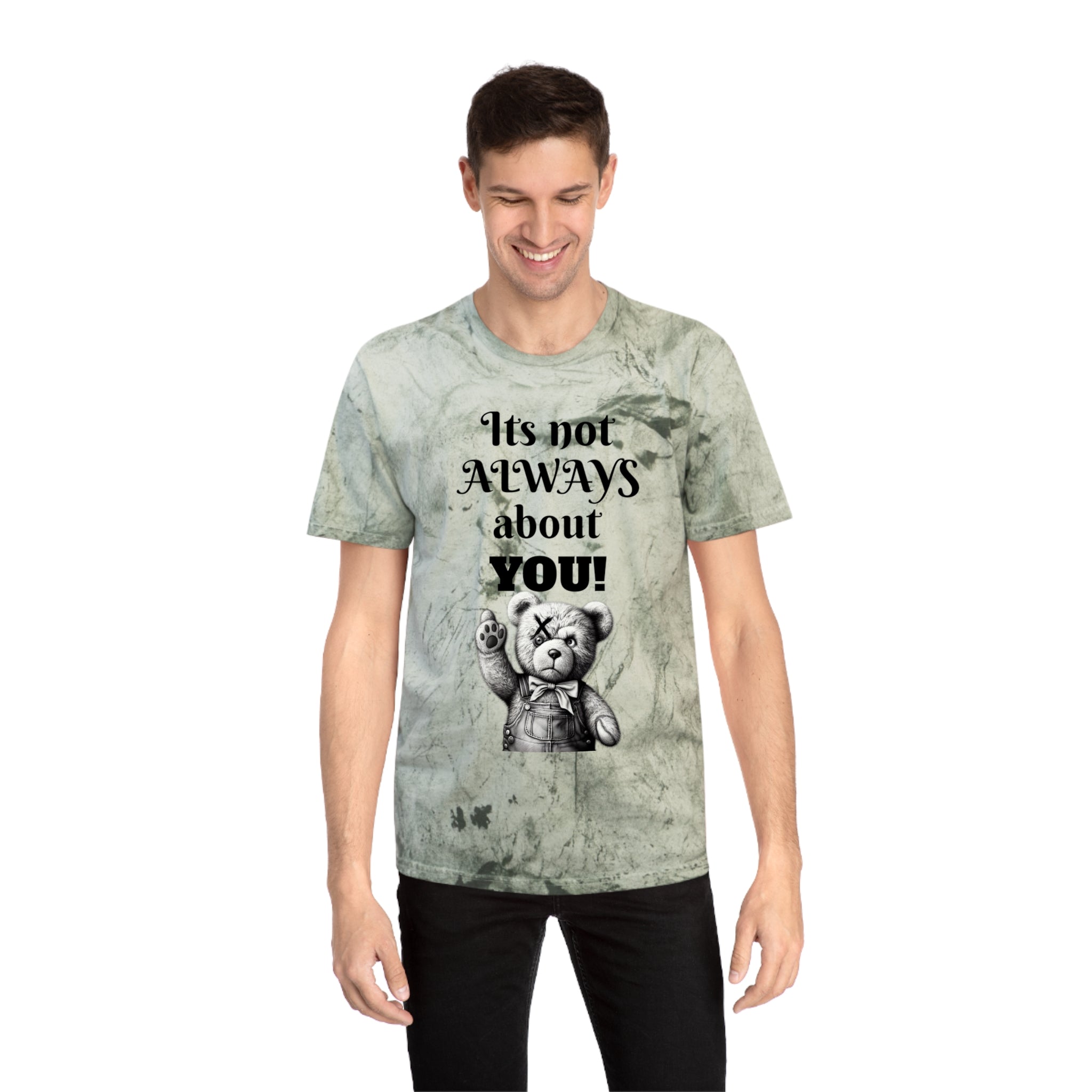 T-Shirt — 'It's Not Always About You!' Vintage Teddy Graphic Tee