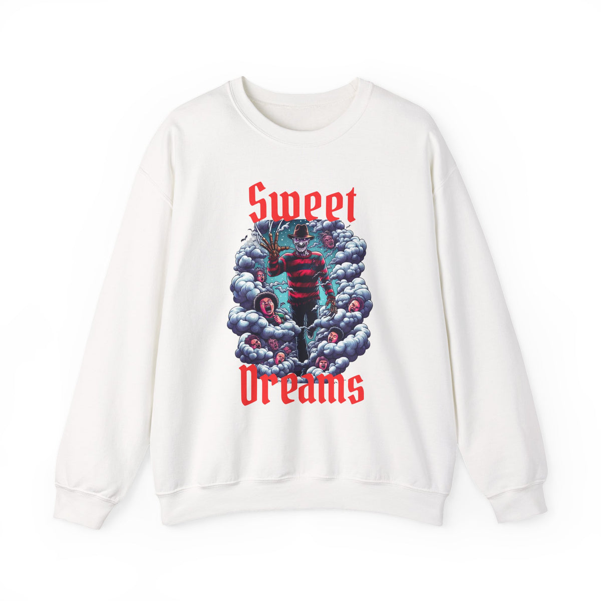 Sweet Dreams Nightmare Gothic Horror Graphic Crewneck Sweatshirt