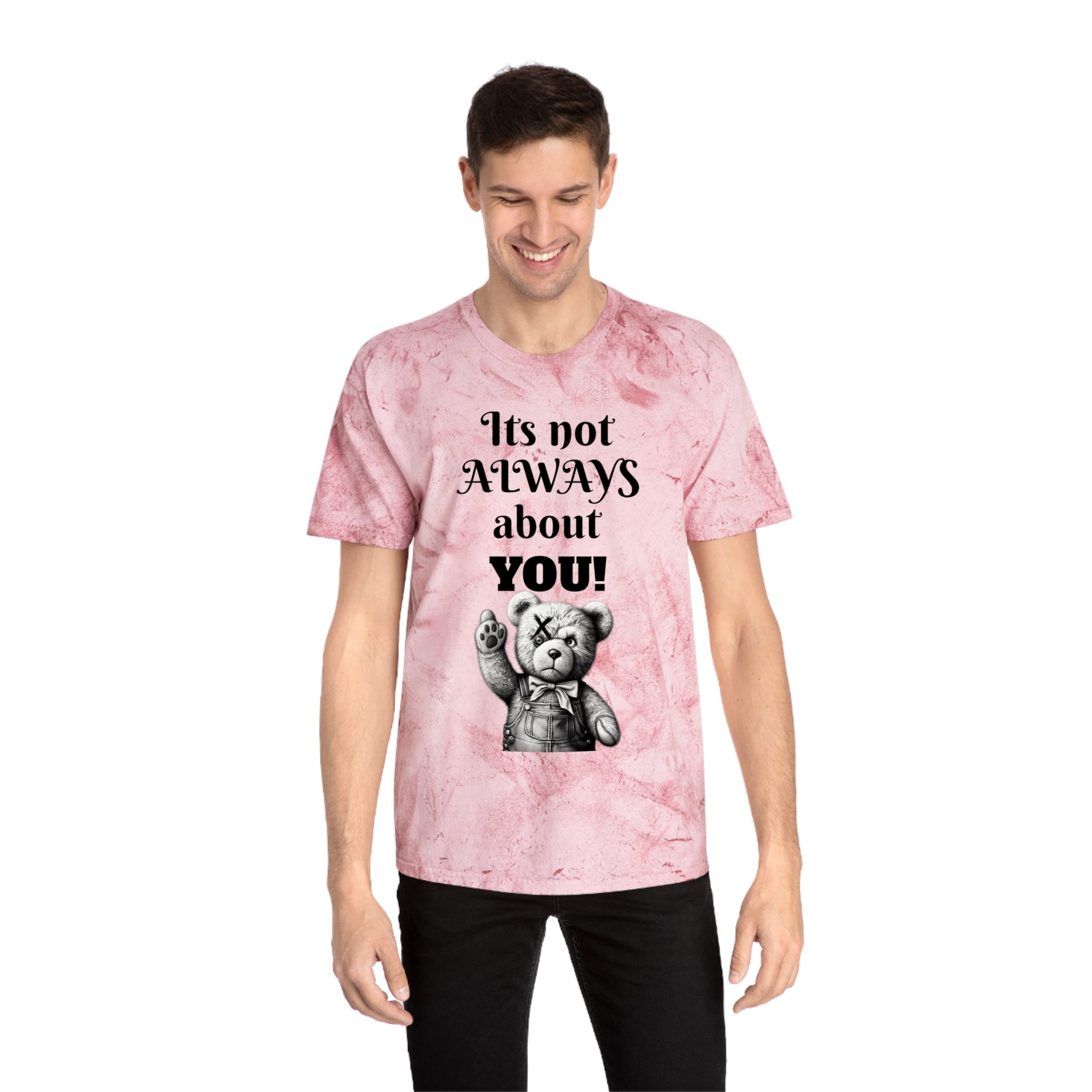 T-Shirt — 'It's Not Always About You!' Vintage Teddy Graphic Tee