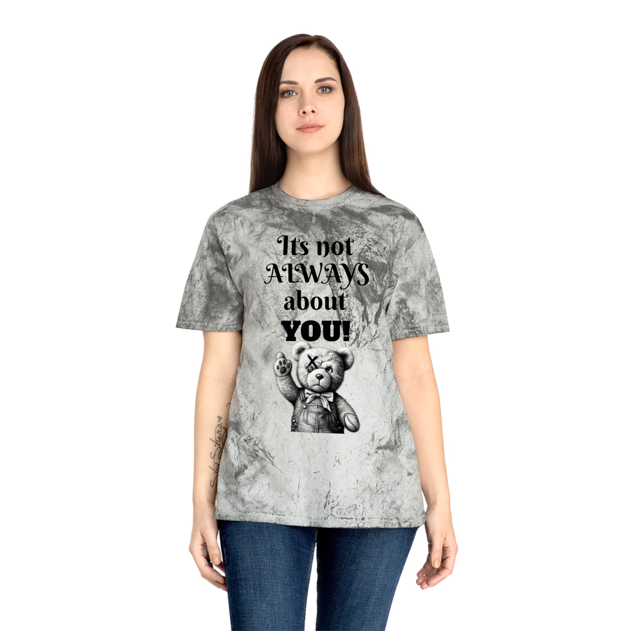 T-Shirt — 'It's Not Always About You!' Vintage Teddy Graphic Tee