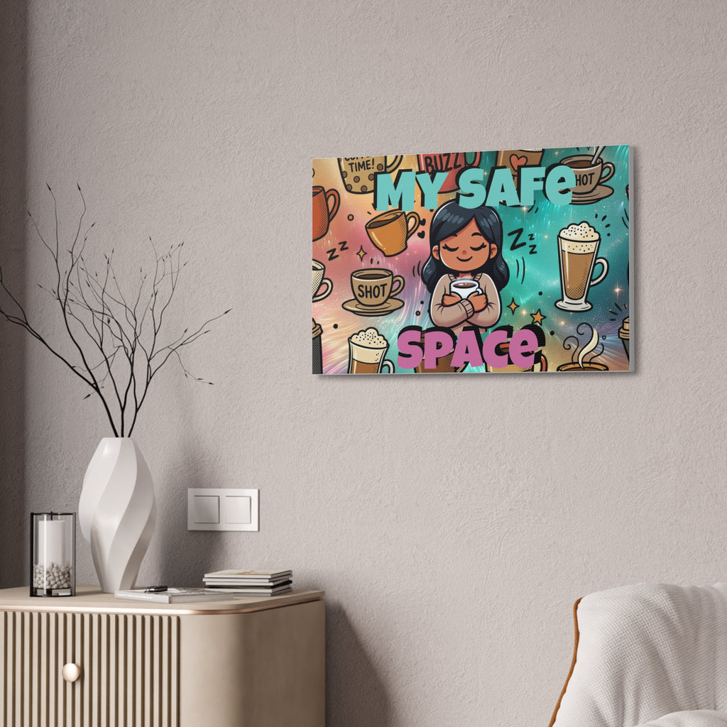 My Safe Space Coffee Canvas
