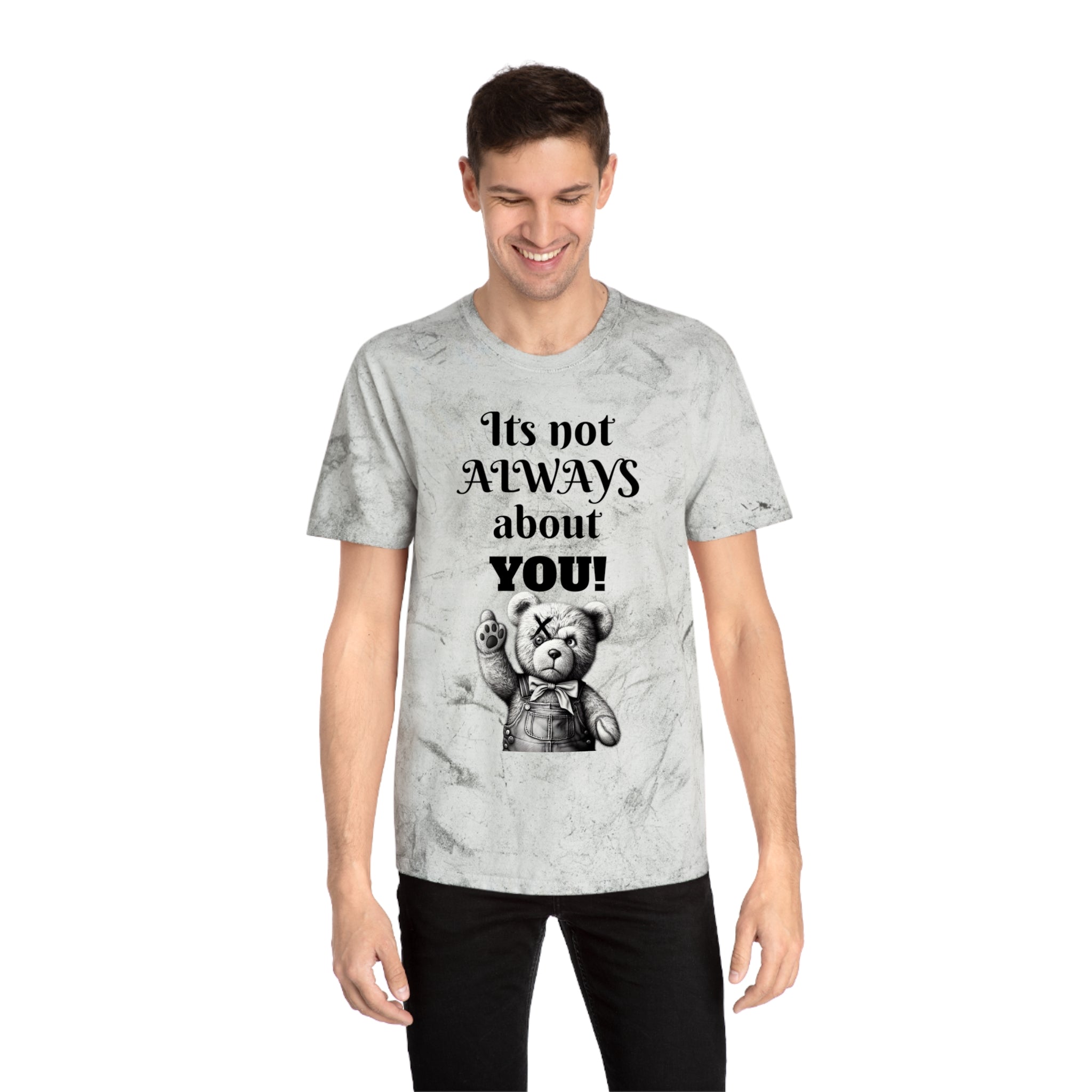 T-Shirt — 'It's Not Always About You!' Vintage Teddy Graphic Tee
