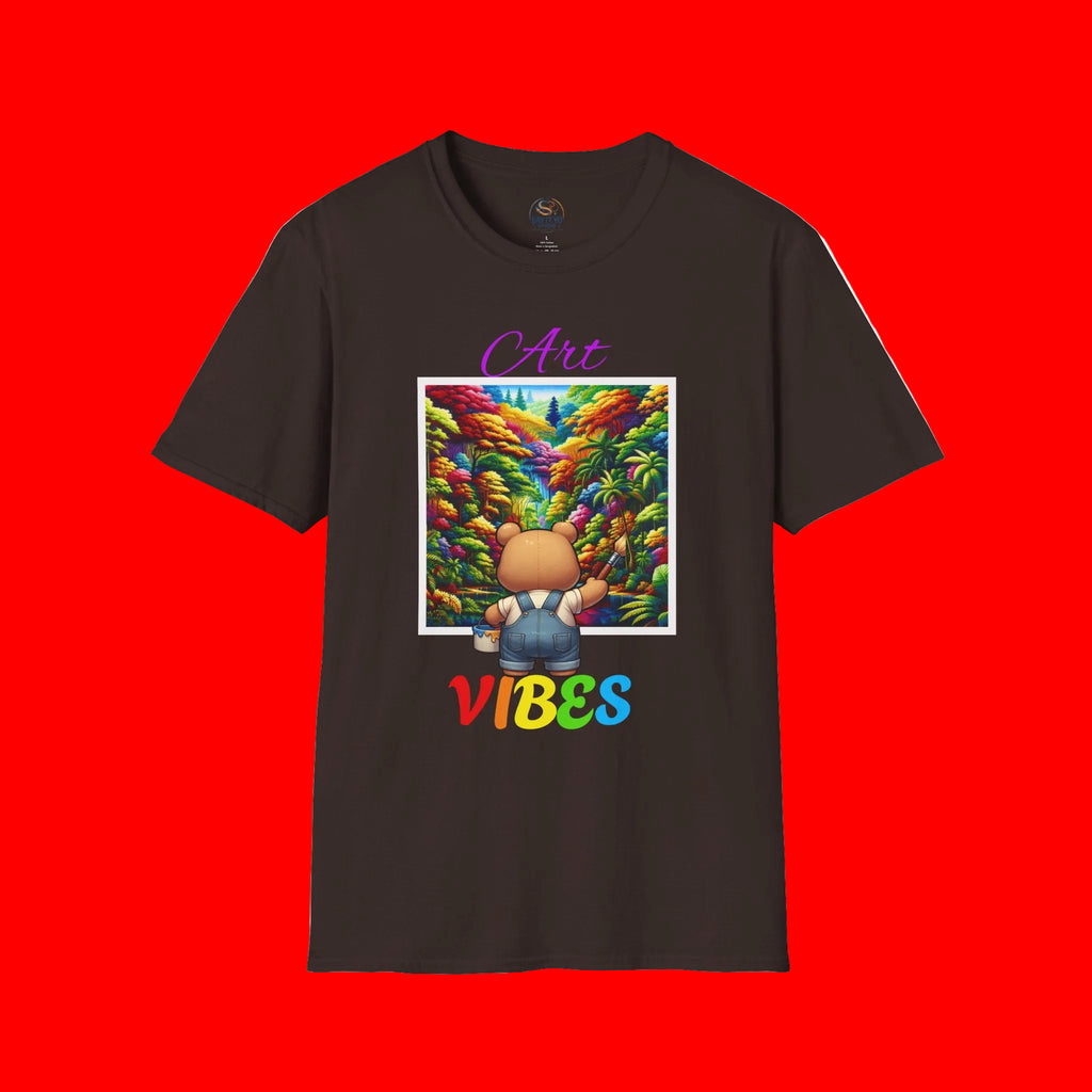 T-Shirt — 'Art Vibes' Colorful Landscape Graphic Tee