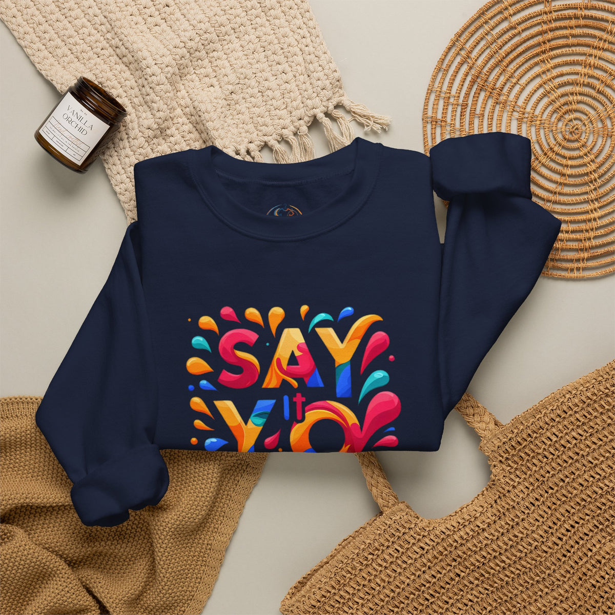 Say It Studio Colorful Logo Sweatshirt