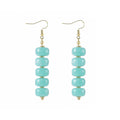 SHERLOVE Chunky Statement Large Resin Beaded Dangle Earrings Women Trendy | Cute Fun Hypoallergenic Lightweight 14K Gold Plated Dangle Dangly Dangling Drop Earrings,Boho Summer Beach Vacation Jewelry