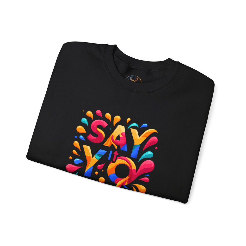 Say It Studio Colorful Logo Sweatshirt