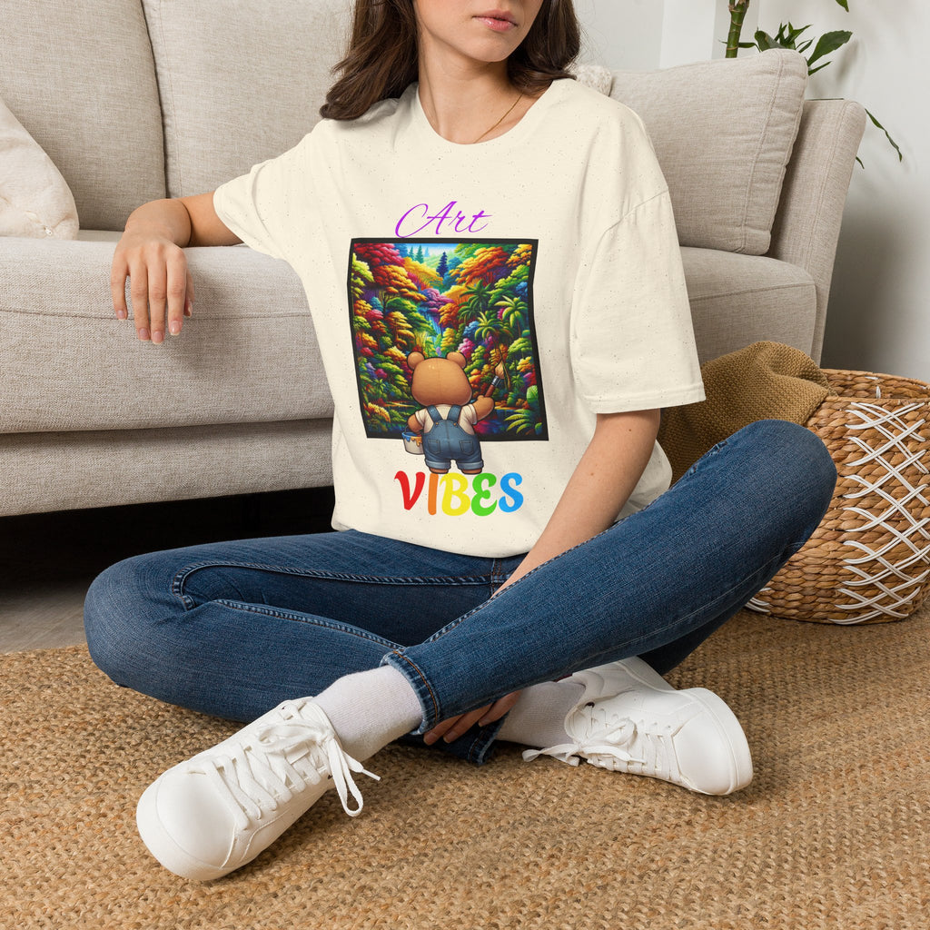 T-Shirt — 'Art Vibes' Colorful Landscape Graphic Tee