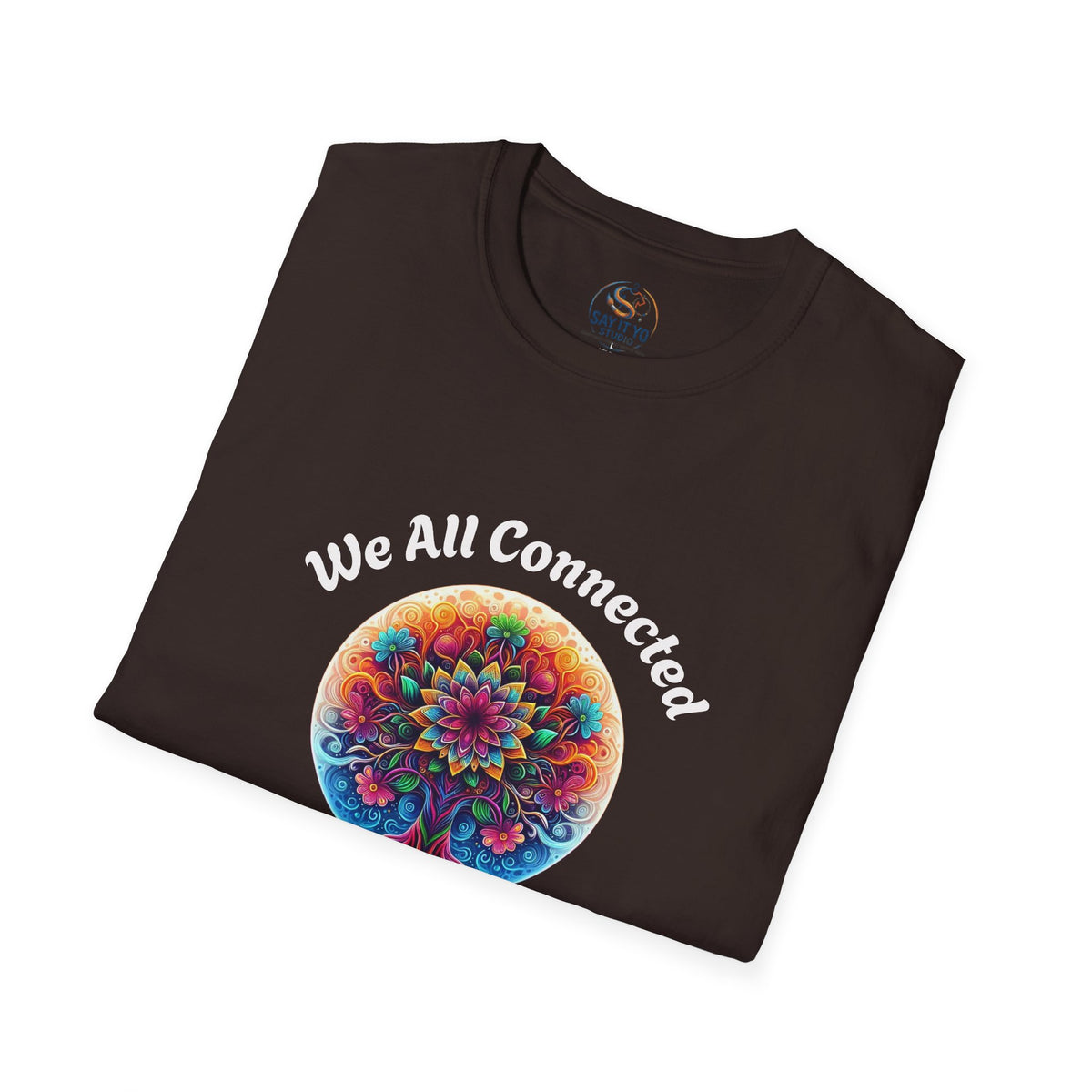 We All Connected Tree T-Shirt — Colorful Spiritual Unity Tee