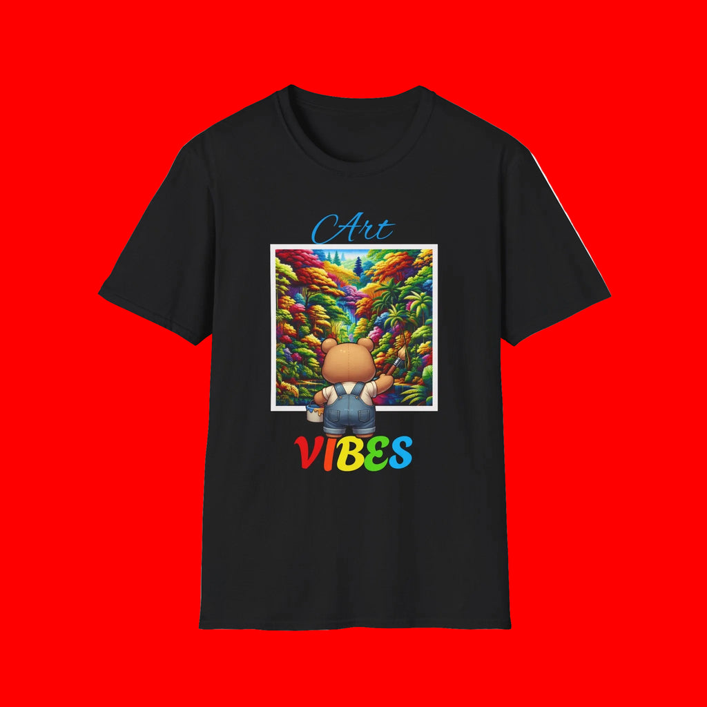T-Shirt — 'Art Vibes' Colorful Landscape Graphic Tee