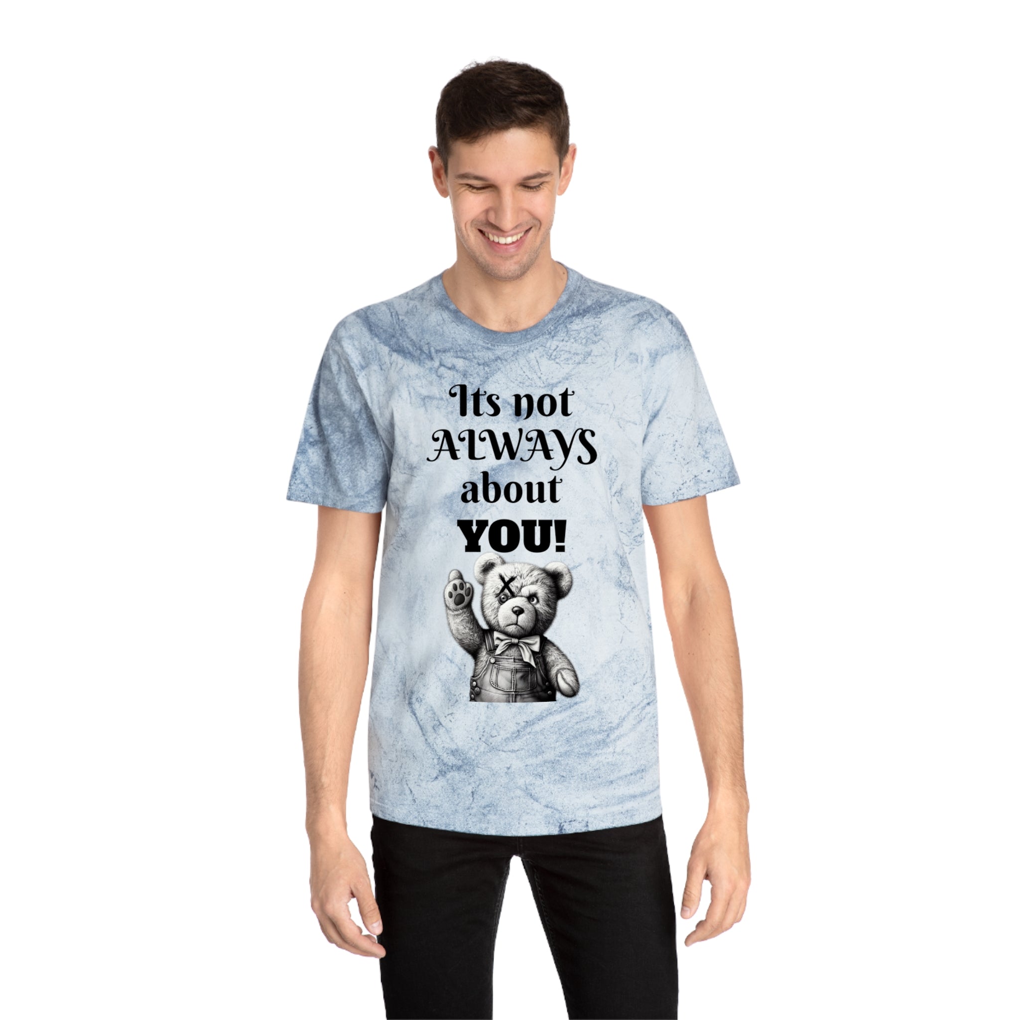 T-Shirt — 'It's Not Always About You!' Vintage Teddy Graphic Tee