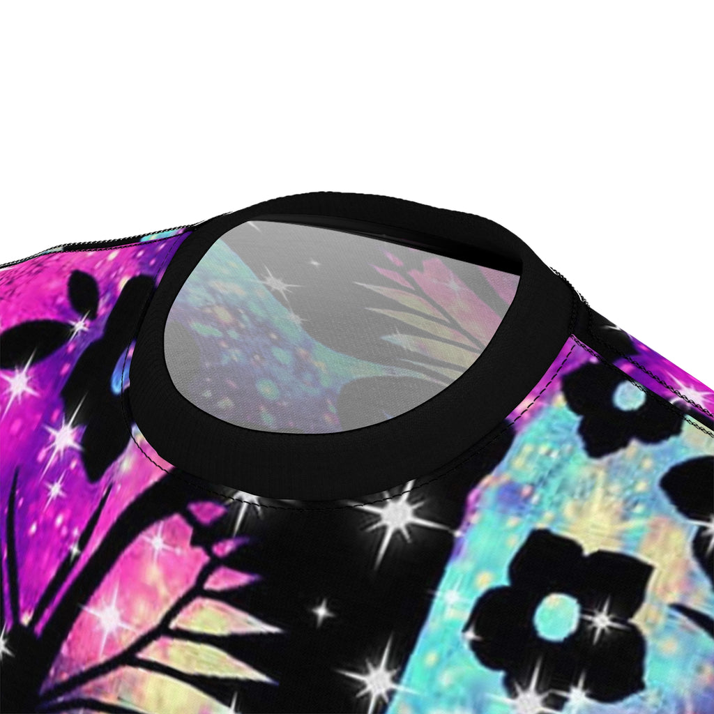Galaxy Butterfly All-Over Print Tee — Vibrant Floral Wings T-Shirt