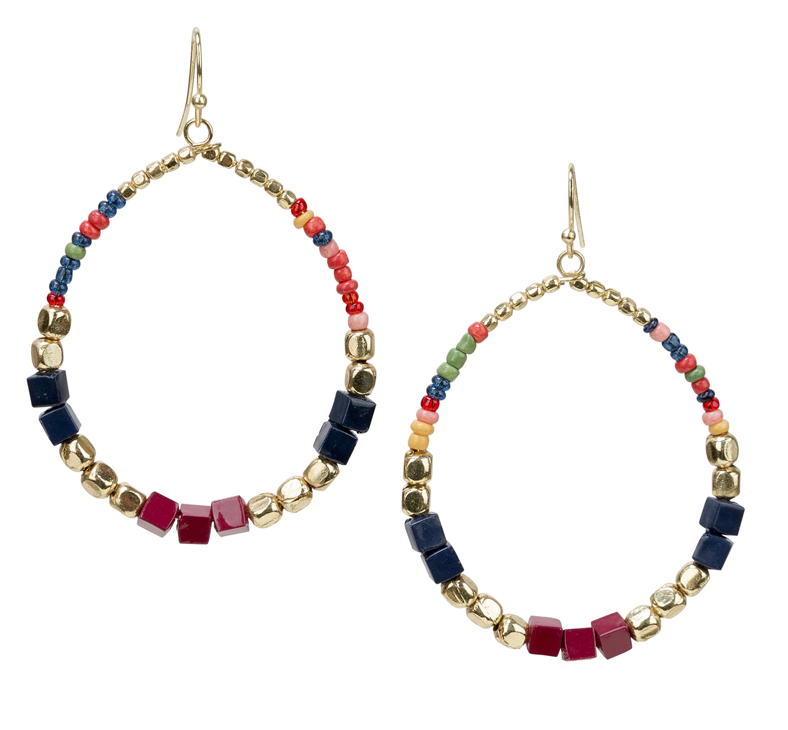 Boho Dangle Earrings Tear Drop Multi Color | SPUNKYsoul Collection
