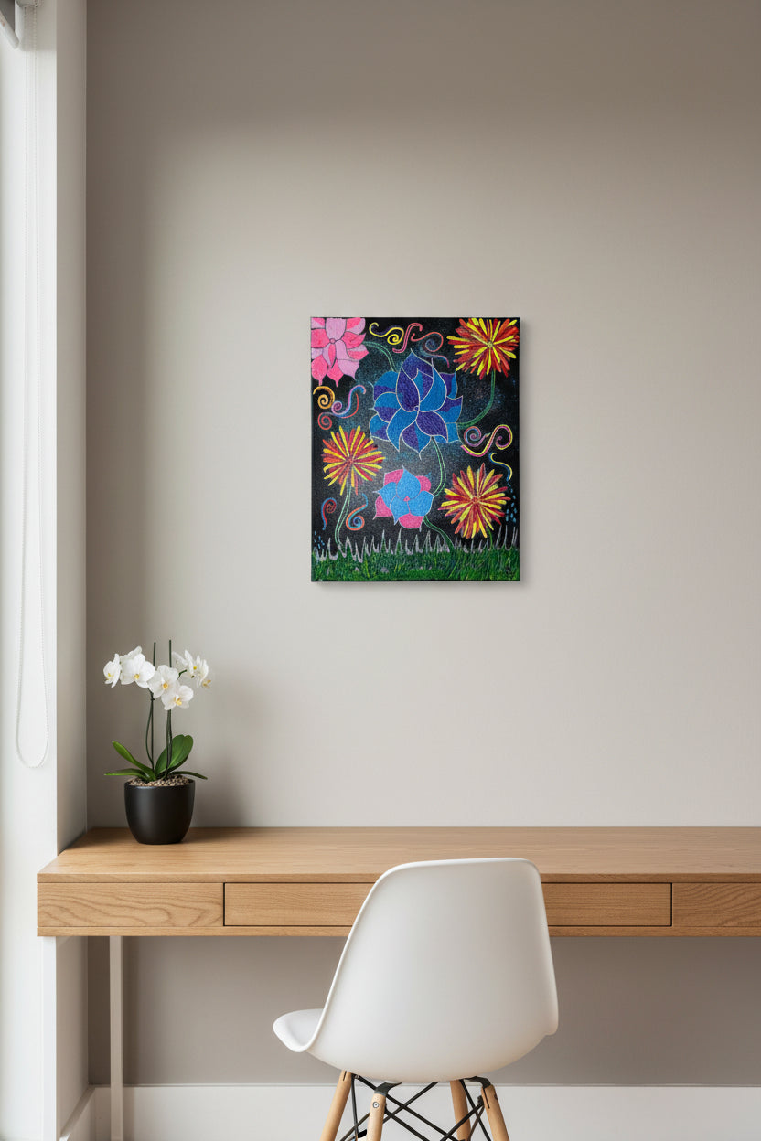 "Sparkles in the Garden" Original Painting